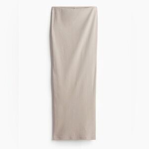 H&M ribbed pencil skirt | tan | size L | NWT